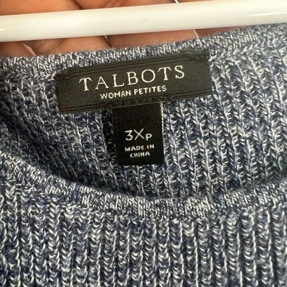 Talbots long sleeve sweater blue size 3XP